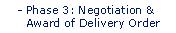 Phase 3: Negotiation and Award of Final Delivery Order