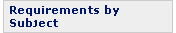 Requirements by Subject