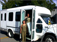 Photo of shuttle bus.