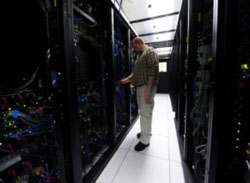 The waste heat emitted from institutional data center servers can be removed more efficiently when design considerations are evaluated and innovative monitoring sensor networks are installed for verification and measurement.