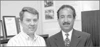 Photo of John Vilgos and Reza Jafari