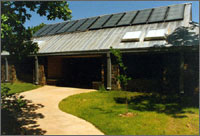 Photo of solar water heating system.
