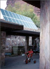 Photo of Photovoltaic Energy System at Havasupai Indian Reservation Village of Supai, Arizona