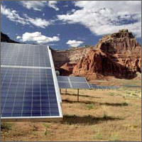 Photo of the Photovoltaic System at Lake Powell, Utah