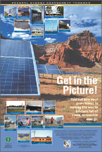 Federal Energy Management Program Renewable Energy Project Poster - Get in the Picture!
