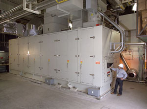 Photo of the Solar Mercury 50 Turbine at the San Diego Veterans Affairs San Diego Medical Center