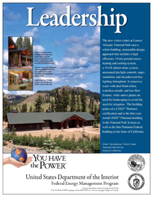 Kohm Yah-mah-nee Visitor Center, Lassen Volcanic National Park, National Park Service poster