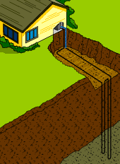 Image of animation of the heating mode depicting how goethermal heat pumps work.