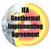 Graphic image of International Energy Agency's Geothermal Implementing Agreement logo.