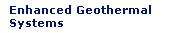 Enhanced Geothermal Systems