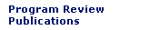 Program Review Publications