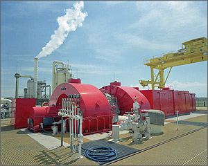 Photo of the Leathers geothermal power plant