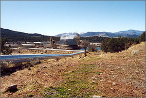 Photo of the Bud L. Bonnett Geothermal Plant in Cove Fort Sulphurdale, UT