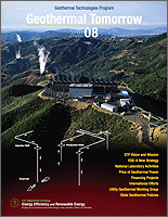 Photo of the cover of Geothermal Tomorrow publication.