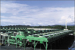 Photo of a geothermal power plant in Hawaii.