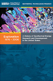 Cover of volume 1 of A History of Geothermal Energy Research and Development in the United States, 1976-2006.