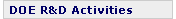 DOE R&D Activities