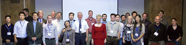 Photo of twenty-five attendees of the High Temperature Membrane Working Group held October 14, 2010, in Las Vegas, Nevada.