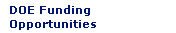 DOE Funding Opportunities