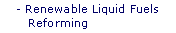 Renewable Liquid Fuels Reforming