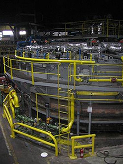 Image of the General Dynamics' Bliss Three Forge Furnace