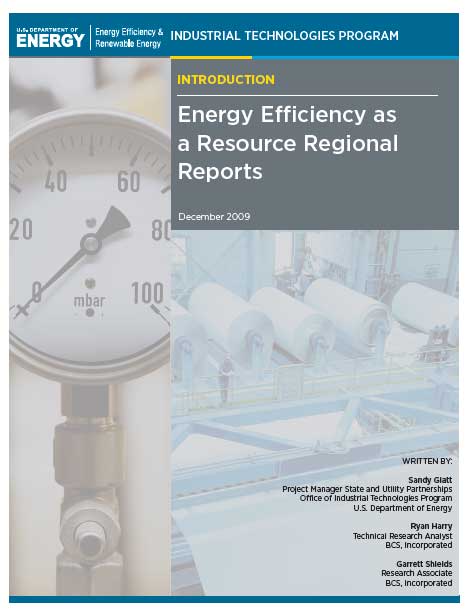 PDF of Energy Efficiency as a Resource Regional Reports cover image
