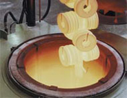 Photo of Coils Being Melted to Illustrate Process Heating