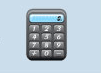This image is of a calculator, representing the first step in the Turn-Key DSM Lighting process, Establish a Budget and Goals.