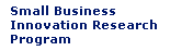 Small Business Innovation Research Program