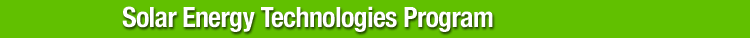 Solar Energy Technologies Program