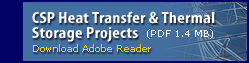 CSP Heat Transfer and Thermal Storage Projects (PDF 1.4 MB) Download Adobe Reader