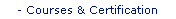 Courses and Certification