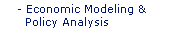Economic Modeling and Policy Analysis