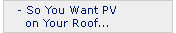 So You Want PV on Your Roof...