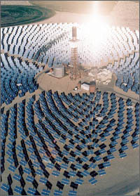 Photo of the Solar Two project in Daggett, California.