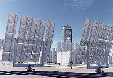 Photo of Sandia National Laboratory's National Solar Test Facility.