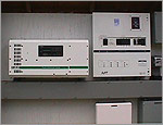 Photo of an inverter and charge controller. 
