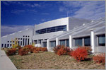 Photo of the Solar Energy Research Facility (SERF) with fall colors.