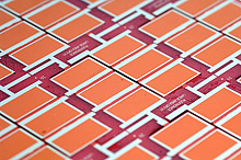 Close-up photo of an organic solar cell, designed by Plextronics.