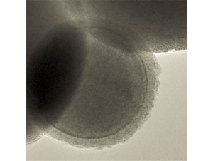 Photo of three gray circular shapes that are overlapping.