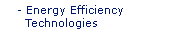 Energy Efficiency Technologies