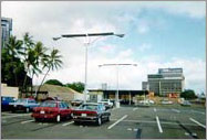 Photo of Solar lighting in the PJKK federal building parking lot