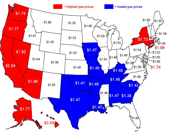 Fuel Prices By State