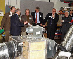 Photo of Rep. Zack Wamp and others touring the Thermal Test Facility at NREL.