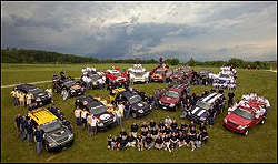 Participants in the 2004 FutureTruck Competition.