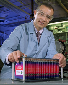 Photo of Khalil Amine, an Argonne researcher named by Scientific American magazine as one of top 50 research leaders of 2003.
