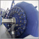 Photo of a Francis hydropower turbine.