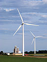 Wind turbines at the Forward Wind Energy Center in Fond du Lac and Dodge Counties, Wisconsin
