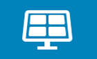 Icon of a solar panel for Energy Efficiency and Renewable Energy Technologies