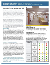 Thumbnail image of Upgrading Troffer Luminaires to LED fact sheet